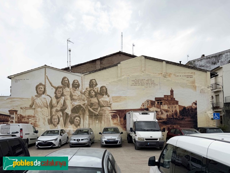 Roda de Ter - Mural de les treballadores de <i>la Blava</i>