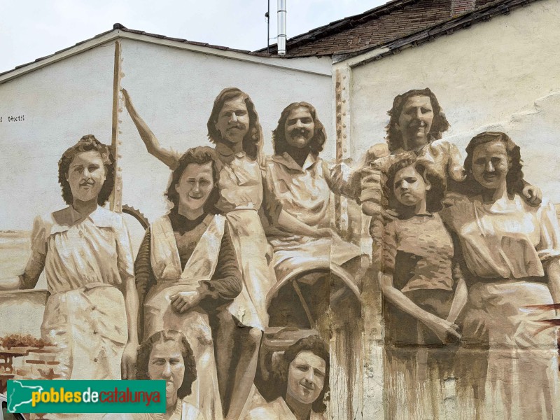 Roda de Ter - Mural de les treballadores de <i>la Blava</i>