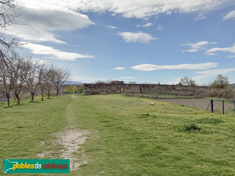 Les Masies de Roda - Jaciment de l'Esquerda. Muralla