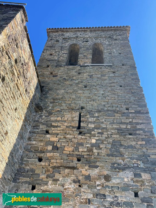 Les Masies de Roda - Panoràmica des del monestir de Sant Pere de Casserres. Campanar