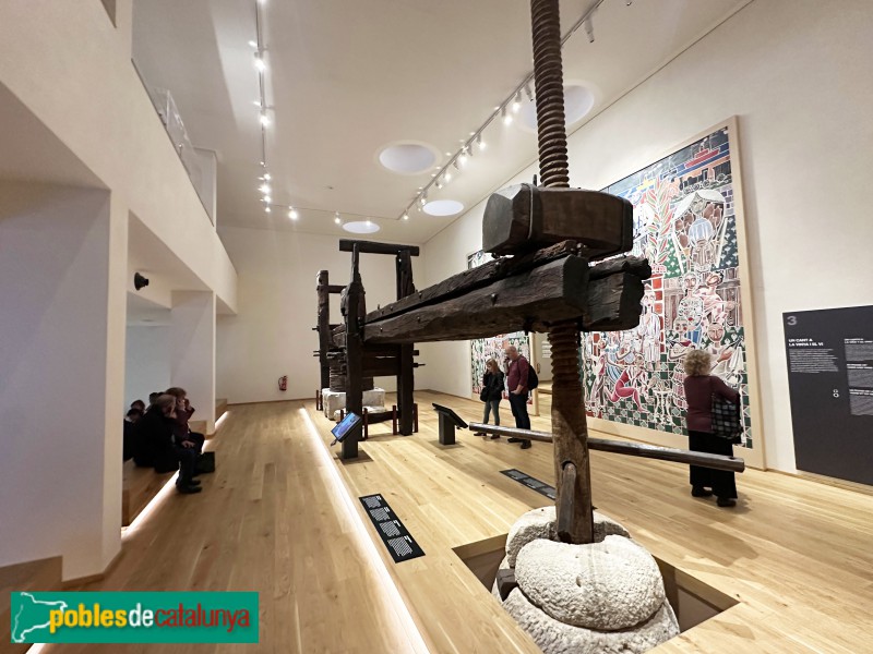 Vilafranca del Penedès - Vinseum. Premsa de biga