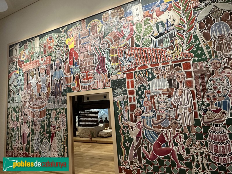 Vilafranca del Penedès - Vinseum. Mural <i>La vinya i el vi</i>