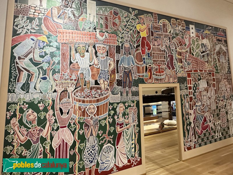 Vilafranca del Penedès - Vinseum. Mural <i>La vinya i el vi</i>