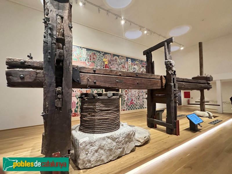 Vilafranca del Penedès - Vinseum. Premsa de biga