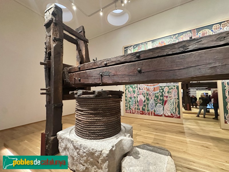 Vilafranca del Penedès - Vinseum. Premsa de biga