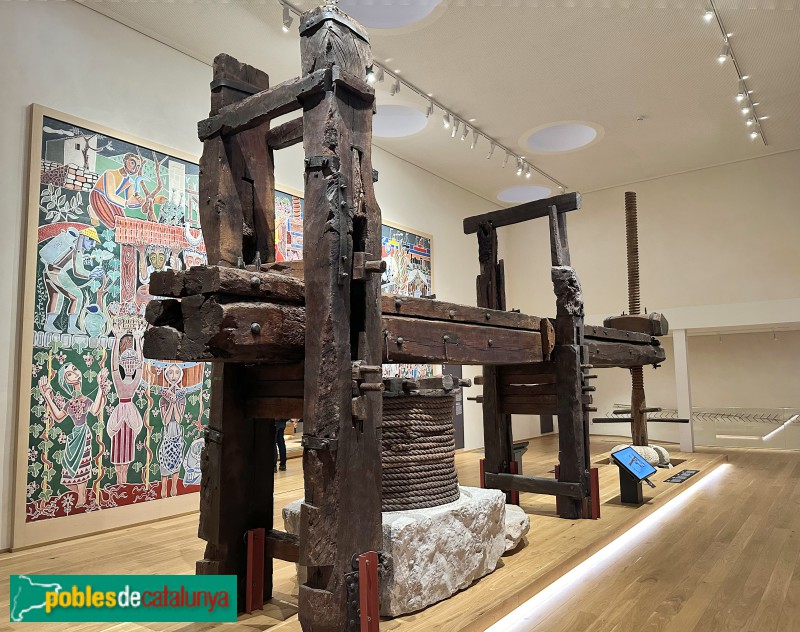 Vilafranca del Penedès - Vinseum. Premsa de biga