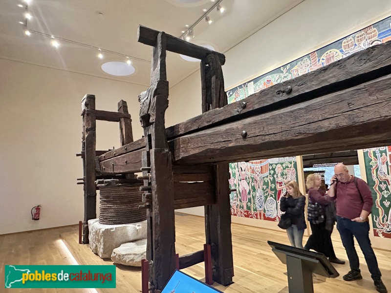 Vilafranca del Penedès - Vinseum. Premsa de biga