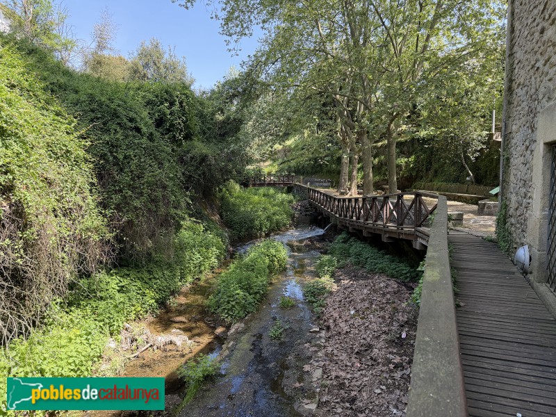 Taradell - Riera de Taradell al seu pas per la Font Gran