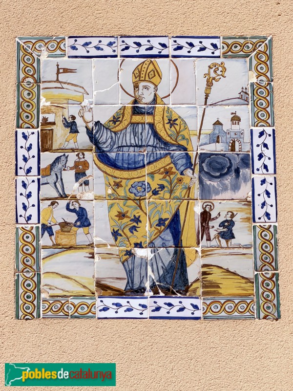 Taradell - Plafó ceràmic de Sant Eloi (segle XVIII)