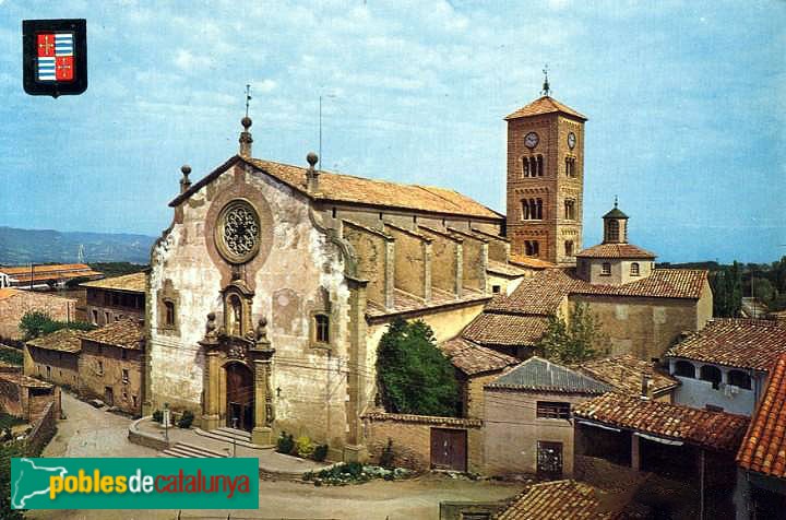 Taradell - Església Sant Genís. Postal antiga
