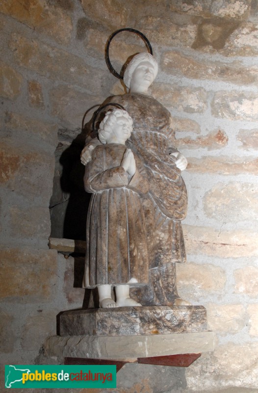 Taradell - Església de Sant Quirze de Subiradells. Imatge de Sant Quirze i Santa Julita