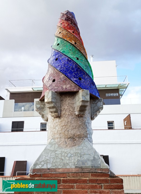 Barcelona - Palau Güell. Xemeneia