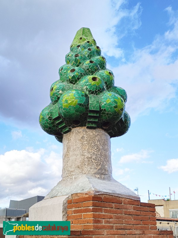 Barcelona - Palau Güell. Xemeneia
