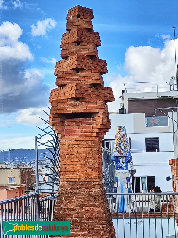 Barcelona - Palau Güell. Xemeneia