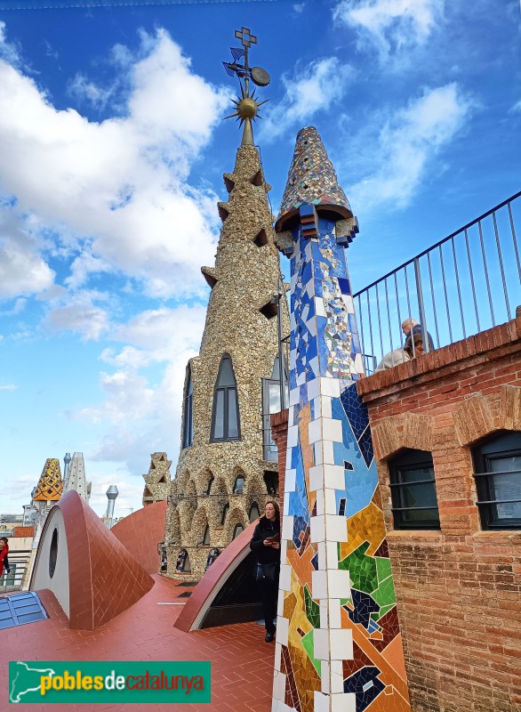 Barcelona - Palau Güell. Xemeneies