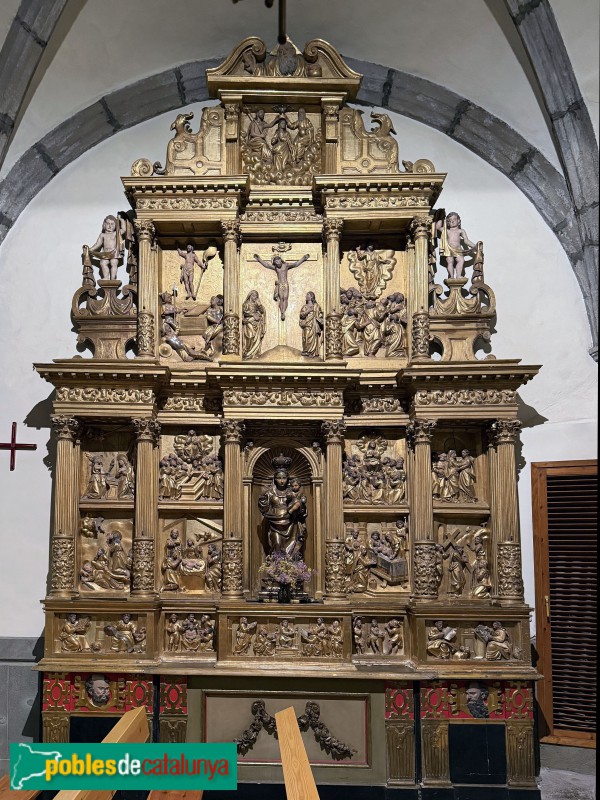 Sant Julià de Vilatorta - Retaule de la M.D. del Roser (Francesc Rubió, 1610-15)