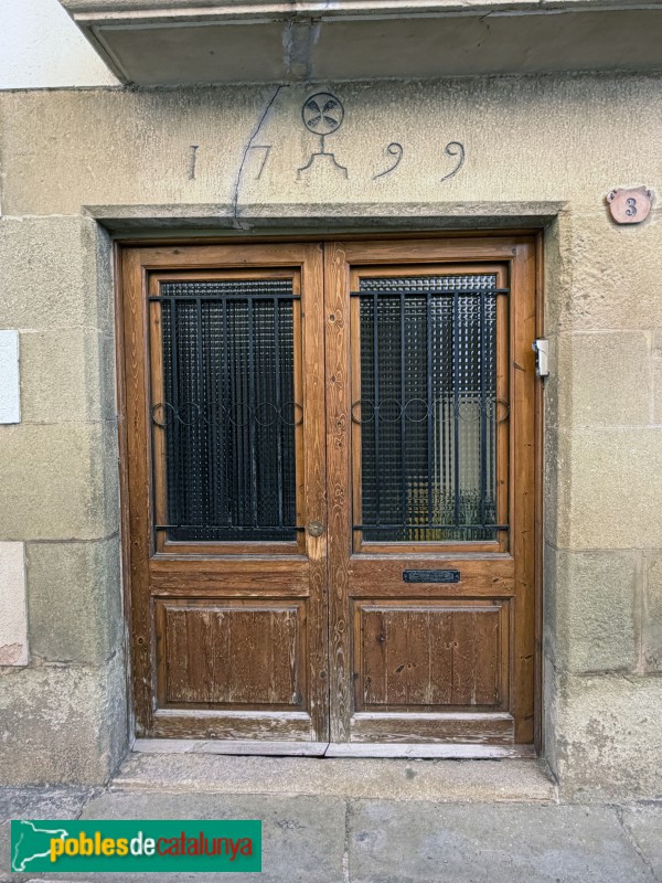 Sant Julià de Vilatorta - Carrer Montseny. Llinda de 1799