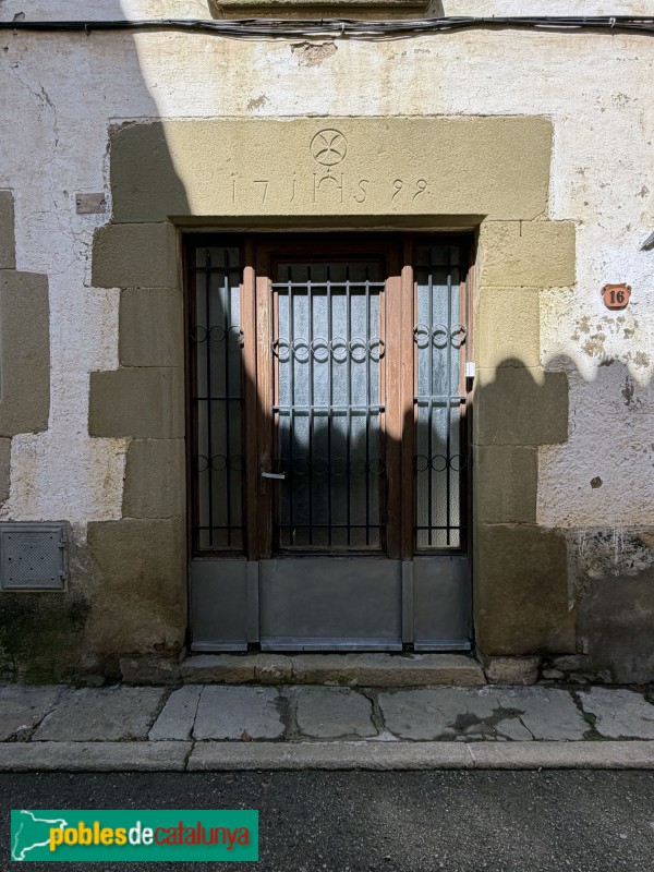 Sant Julià de Vilatorta - Carrer Montseny. Llinda de 1799
