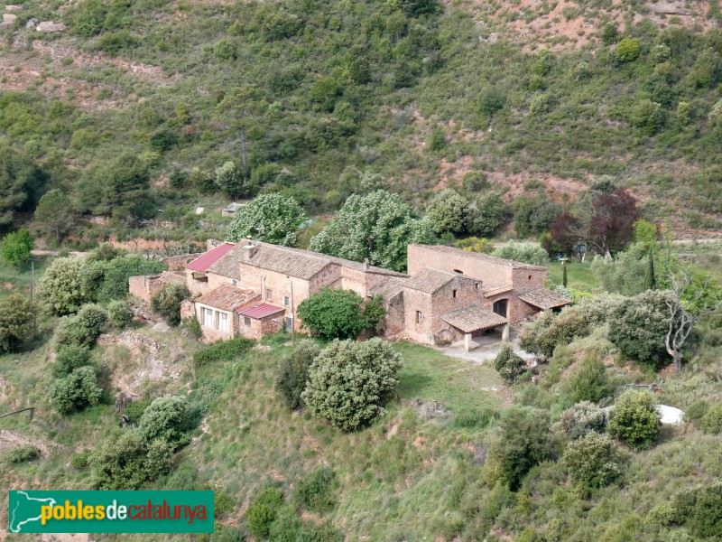 Sant Llorenç Savall - Agramunt, vist des del castell de Pera