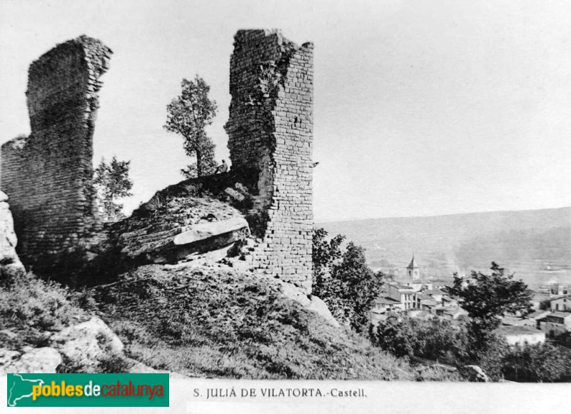 Sant Julià de Vilatorta - Castell de Bellpuig. Postal antiga