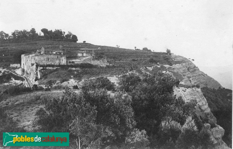 Sant Julià de Vilatorta - Castell i església de Sant Llorenç del Munt (Gallardo, 1922