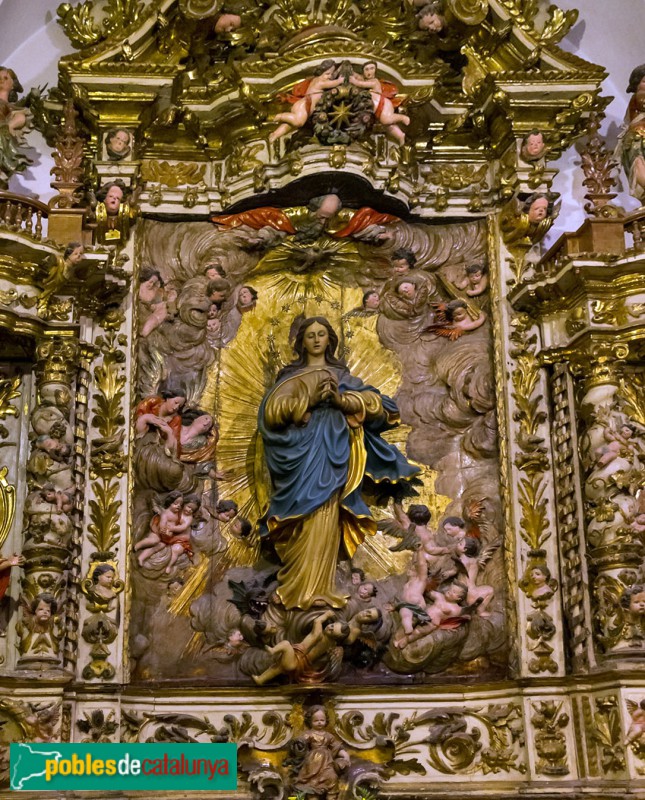 Sitges - Església de Sant Bartomeu i Santa Tecla. Retaule de la Immaculada (Foto: José Aguado, 2020) Sitges - Església de Sant Bartomeu i Santa Tecla. Retaule de la Immaculada