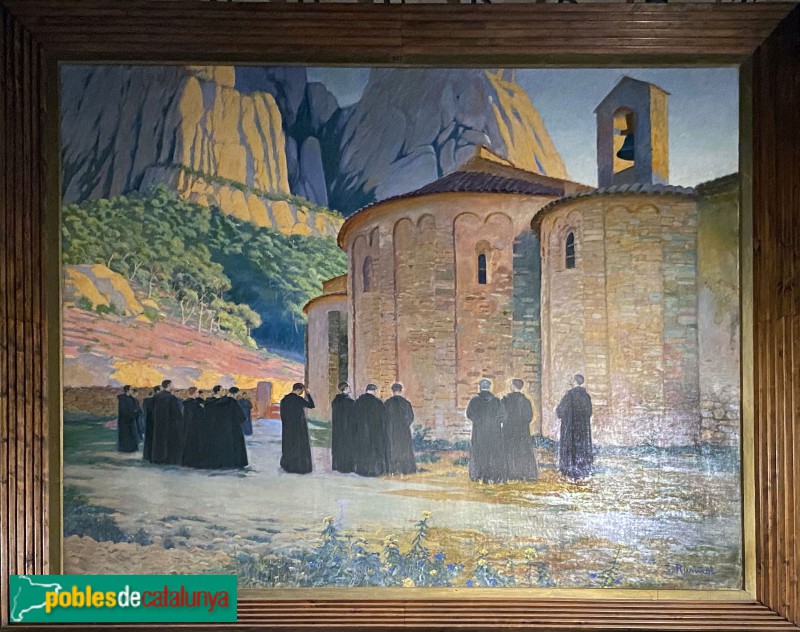 Sitges - Museu Cau Ferrat. Oració de Santa Cecília de Montserrat (Santiago Rusiñol, 1896) (Foto: Albert Esteves, 2022) Sitges - Museu Cau Ferrat. Oració de Santa Cecília de Montserrat (Santiago Rusiñol, 1896)