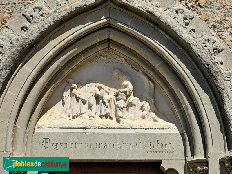 Sant Julià de Vilatorta - Capella del Roser. Relleu de Josep Llimona