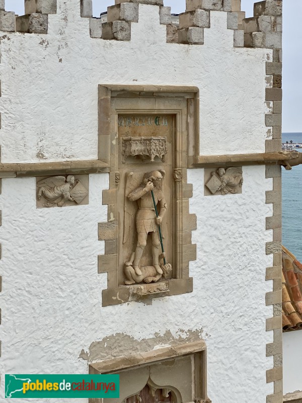 Sitges - Palau Maricel de Mar. Façana de Sant Miquel