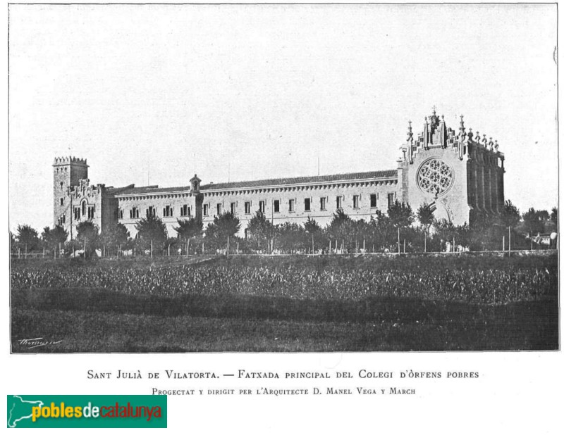 Sant Julià de Vilatorta - Col·legi del Roser (La Ilustració catalana,  núm. 59, 1904