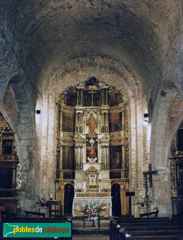 Sant Julià de Vilatorta - Església de Santa Maria de Vilalleons. Retaule  Major
