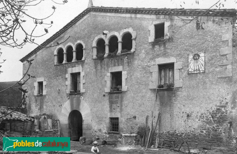 Sant Gregori - Mas Gironès Vell (Foto: Anònima -Arxiu Fotogràfic Centre Excursionista de Catalunya, 1890-1936) Sant Gregori - Mas Gironès Vell