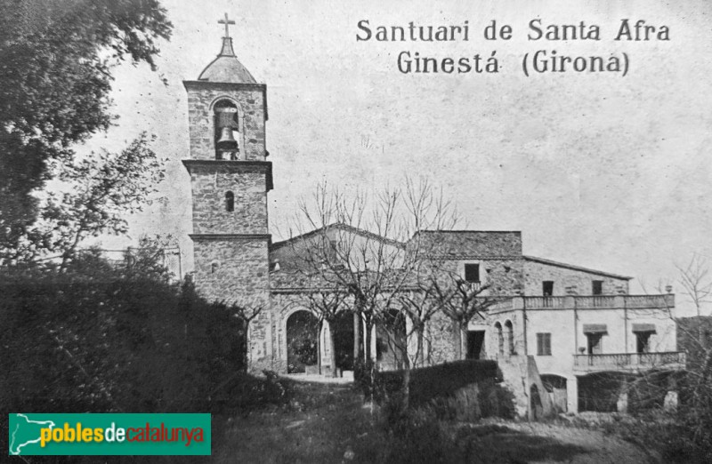 Sant Gregori - Santuari de Santa Afra. postal antiga Sant Gregori - Santuari de Santa Afra. postal antiga