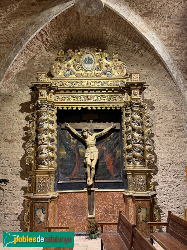 Església de Santa Maria de Vilalleons - Retaule del Sant Crist