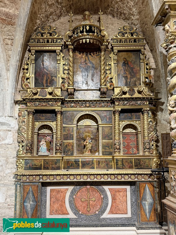 Església de Santa Maria de Vilalleons - Retaule de la M.D. del Roser