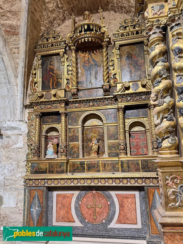 Església de Santa Maria de Vilalleons - Retaule de la M.D. del Roser