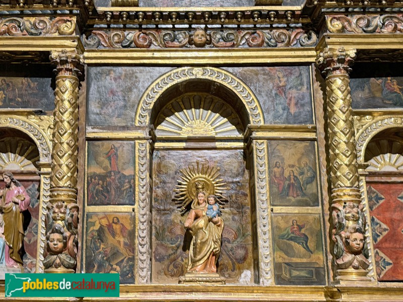 Església de Santa Maria de Vilalleons - Retaule de la M.D. del Roser