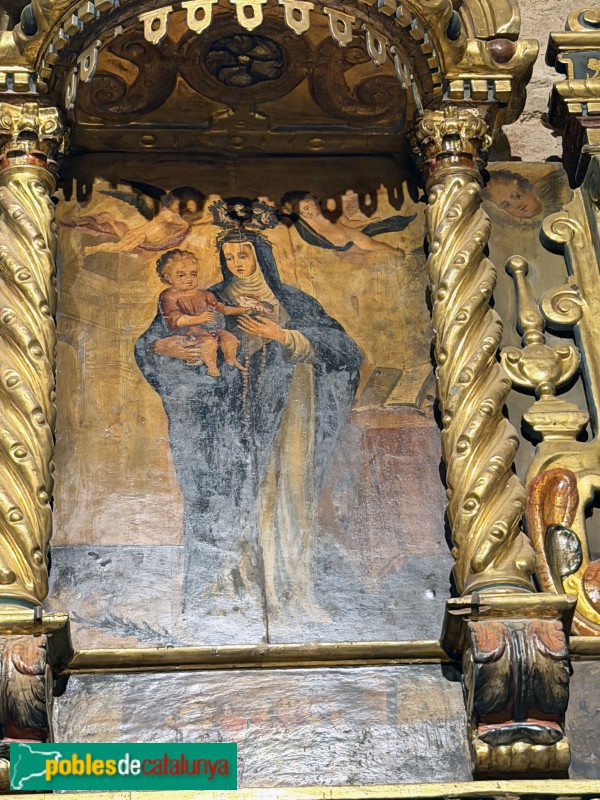 Església de Santa Maria de Vilalleons - Retaule de la M.D. del Roser