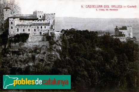 Castellar del Vallès - Castell de Clasquerí. Postal antiga