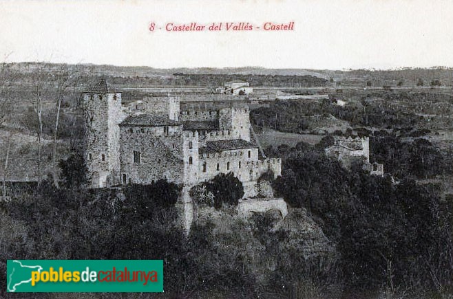 Castellar del Vallès - Castell de Clasquerí. Postal antiga
