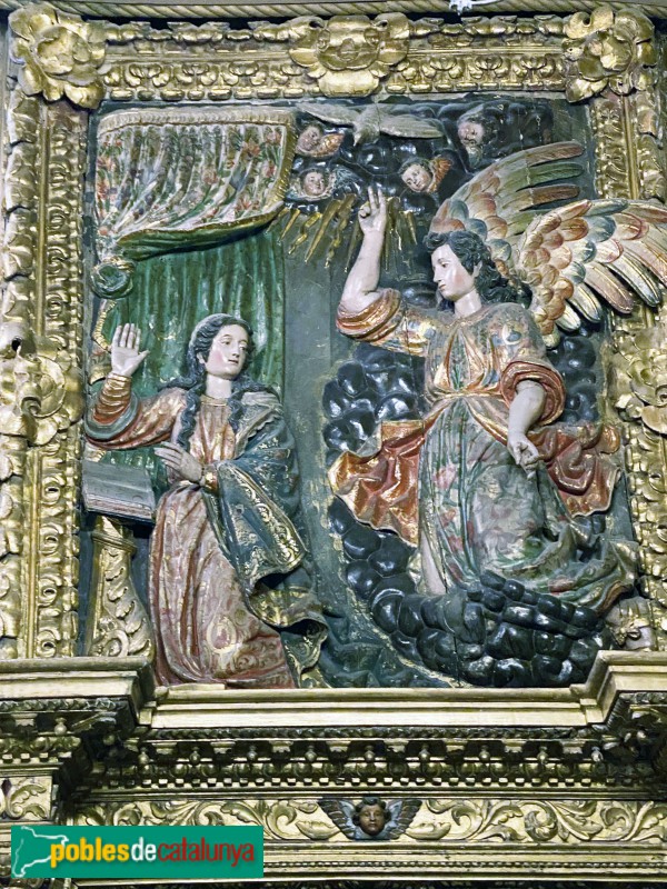 Sitges - Palau Maricel de Terra. Anunciació procedent d'un retaule del segle XVII