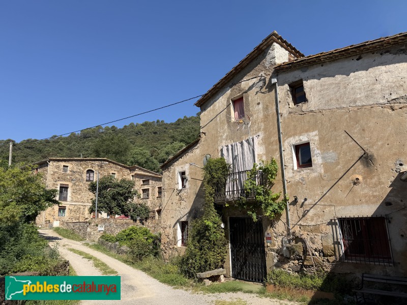 Sant Martí de Llémena - Veïnat de Sant Medir, amb Can Conjuntura en primer pla