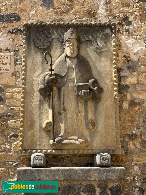 Sant Martí de Llémena - Relleu de Sant Martí