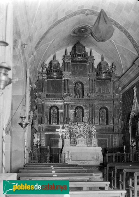 Sant Martí de Llémena - Església de Sant Martí. Retaule major desaparegut