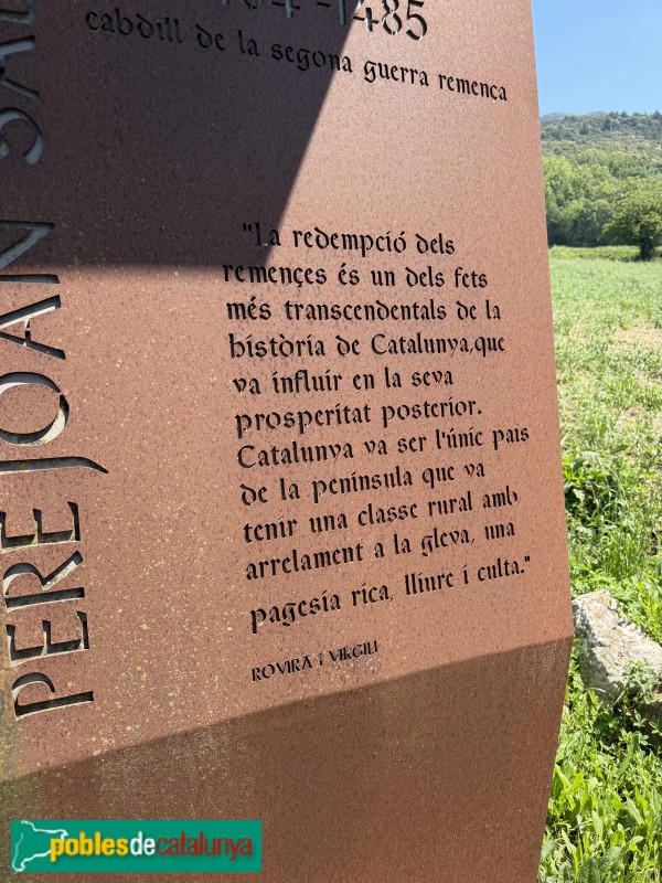 Sant Martí de Llémena - Monument a Pere Joan Sala