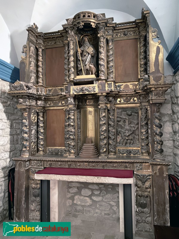 Balenyà - Santuari de la M.D. de l'Ajuda. Retaule de Sant Isidre (segle XVIII) (Foto: Albert Esteves, 2026) Balenyà - Santuari de la M.D. de l'Ajuda. Retaule de Sant Isidre (segle XVIII)