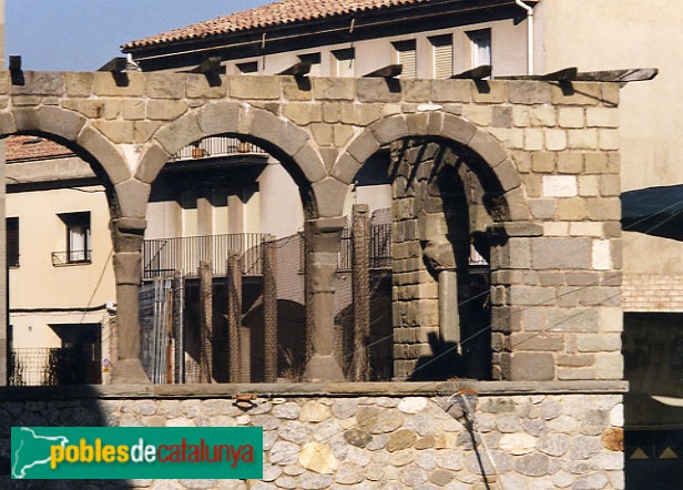 Manlleu - Església de Santa Maria. Restes del claustre romànic