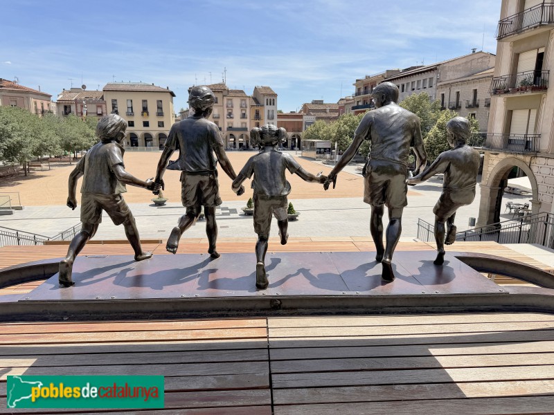Manlleu - Escultura  <i>La il·lustració de la llum del món</i>