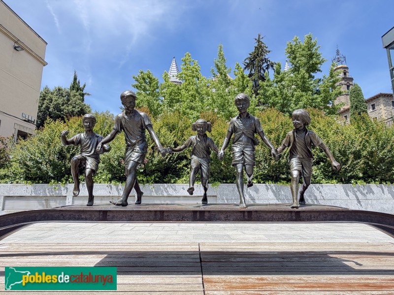 Manlleu - Escultura  <i>La il·lustració de la llum del món</i>