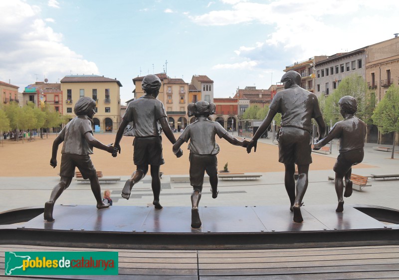 Manlleu - Escultura <i>La il·lustració de la llum del món</i>
